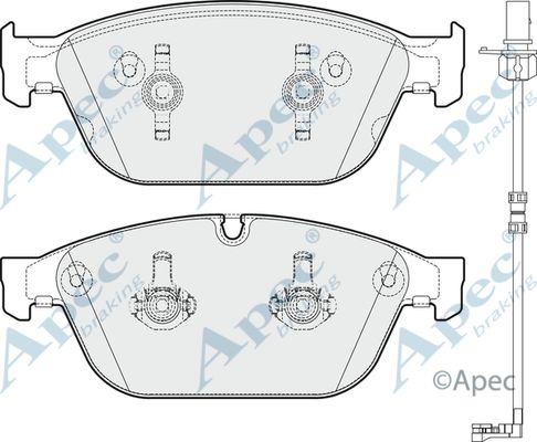 APEC BRAKING Piduriklotsi komplekt,ketaspidur PAD1785